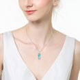 thumbnail image 5 of TANGPOET Sloth Necklace for Women 925 Sterling Silver Sloth Pendant Necklace Blue Crystal Jewelry Sloth Gifts for Her Daughter Wife Women, 5 of 5