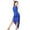 Blue, variant on Solid Color Women Sequin Latin Dance Dress Irregular Fringe Dress Stage Performance Boho Sundress Dresses For Women 2025 Elegant Classy