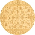 thumbnail image 1 of Ahgly Company Indoor Round Oriental Brown Traditional Area Rugs, 6' Round, 1 of 4