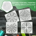 thumbnail image 2 of 4pcs Decorative Mandala Dot Stencils Delicate Mandala Dot Templates Convenient Stencils, 2 of 8
