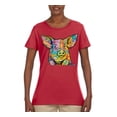 thumbnail image 3 of Dean Russo The Pig Animal Lover Womens Graphic T-Shirt, Red, 3X-Large, 3 of 6