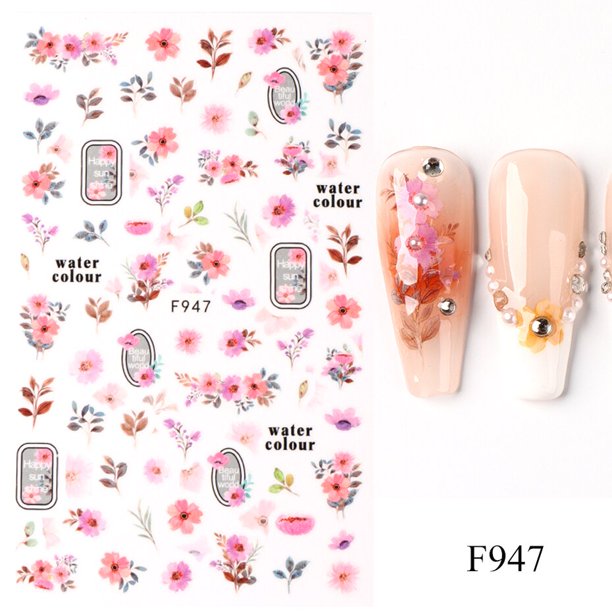 Pegatina de Arte de uñas de oso de peluche Kawaii 3D, calcomanía autoadhesiva de dibujos animados, diseño de fantasía lindo, deslizadores, accesorios de decoración de manicura