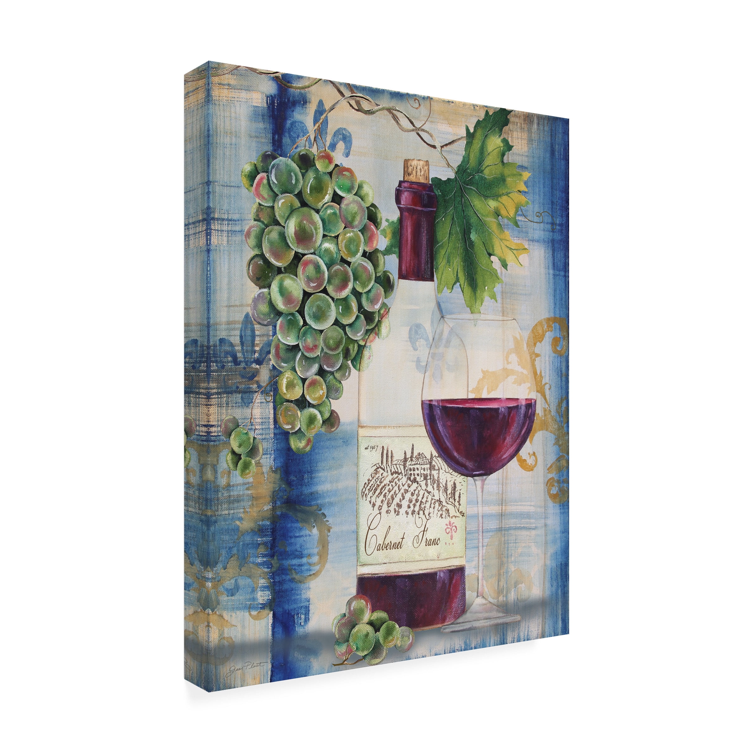 Trademark Fine Art 'Red Wine 3' Canvas Art by Jean Plout