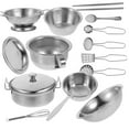 thumbnail image 4 of OULII 1 Set Kids Kitchen Utensils Set Stainless Steel For Toddlers Educational Activity 13.00X2.30X2.00In, 4 of 7