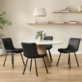 thumbnail image 4 of STARY Dining Chairs Set of 2, Faux Leather Kitchen & Dining Room Chairs for Dining Room, Mid Century Modern Dining Table Chairs with Metal Legs, 4 of 7