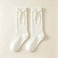 thumbnail image 4 of LJEFF Girls Knee High Soccer Socks, Sweat-Wicking Breathable Anti-Slip Stretch Gift Kids Sport Stockings Beige Size 5-6, 4 of 6
