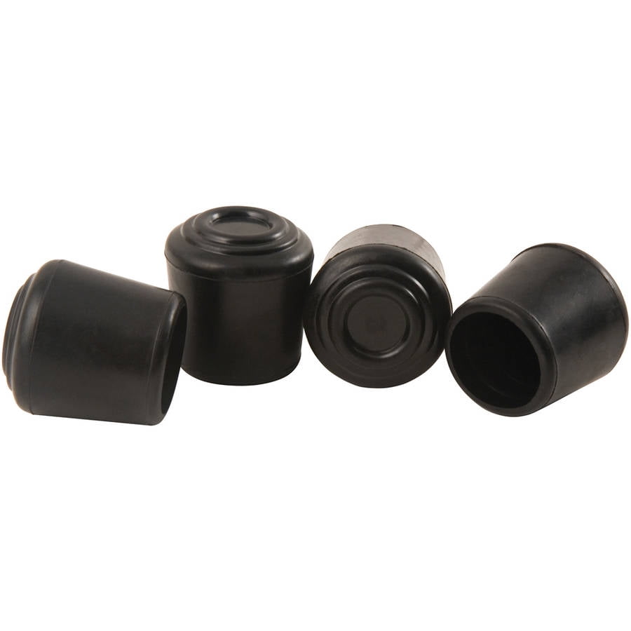 19 Reduces Noise BLACK Rubber-16 22 Or 25mm TIC EXTERNAL CHAIR TIP 8Pcs Round 