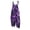 #01Dark Purple, variant on Women Cottage Witch Pumpkin Vine Maple Leaf Print Halloween Suspender Overalls Linen Blend Loose Jumpsuits Red M