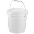thumbnail image 3 of Blue HDPE Paint Storage Bucket with Lid for Safe Water Oil Wine 10 Liter, 3 of 5