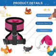 thumbnail image 3 of Lishi Comfortable Adjustable Chicken Harness and Leash Set, 3 of 3