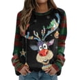 thumbnail image 5 of Suéteres navideños feos, suéteres de gran tamaño, sudaderas con estampado divertido en 3D para fiestas navideñas, sudaderas para fiestas, cumpleaños y Navidad, 2024, 5 of 5