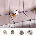 thumbnail image 3 of Playpen SONGMICS con forma de conejillo de indias con rampa para animales pequeños, color blanco, 3 of 8