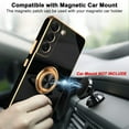 thumbnail image 6 of for Samsung Galaxy S22 Plus Case with Magnetic Ring Holder Soft TPU Electroplated Cover Shockproof Scratchproof Kickstand Slim Protective Phone Case for Galaxy S22+ Black, 6 of 12
