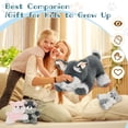 thumbnail image 5 of Tezituor 4Pcs Schnauzer Dog Stuffed Animal 19.6" Mom Schnauzer Dog Plush with 3 Puppies Plush Toy, 5 of 7