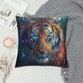 thumbnail image 2 of Orinice Tiger Graphic Decorative Throw Pillow Cover for Home Couch Living Room Bed Sofa - Short Plush Cushion Case for Car Bedroom 1PC 12x12in, 2 of 5