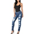 thumbnail image 2 of JDinms Jeans Skinny en Denim Extensible Confortable pour Femmes, 2 of 4