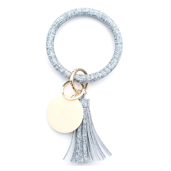 DESIGNICE Silicone Beaded Key Ring Key Chains Bangle For Women Cute Wristlet Bracelet Keychain Bracelets