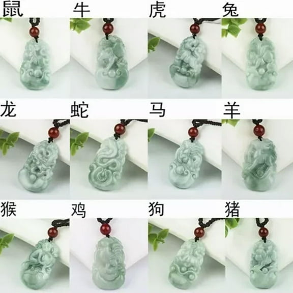 K-KED 12 Zodiac Pendant Zodiac Guardian God Pendant Jade and Jade Necklace-cattle