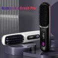 thumbnail image 2 of Numoya Go Brush Pro, New Numoya Portable Straightener Brush, Fast Heating Cordless Mini Hair Straightener Brush (Pink), 2 of 8