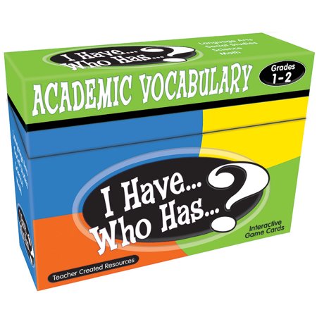 Teacher Created Resources I Have, Who Has Academic Vocabulary Game, Grade 1-2