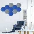 thumbnail image 6 of DESTYER Colorful Hexagon Message Board Wall Decor Thickened Cork Bulletin Boards Blackboard Erasable Dorm Nursery Ornaments Blue, 6 of 8