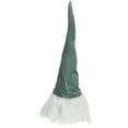 thumbnail image 3 of Northlight Gnome Head with Beard Christmas Decoration - 15" - Green and White, 3 of 4