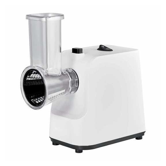 Electric Cheese Grater Salad Maker, 200W Vegetable Slicer Chopper - 5 Blades, Stainless Steel Food Cutter for Fruits & Cheeses, Effortless Meal Prep