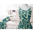 thumbnail image 3 of Soimoi Velvet Green Fabric By the Yard - 54 Inch Wide -Floral & Leaf Floral Pattern Fabric - Botanical and Elegant Designs for Various Uses Printed Fabric, 3 of 6