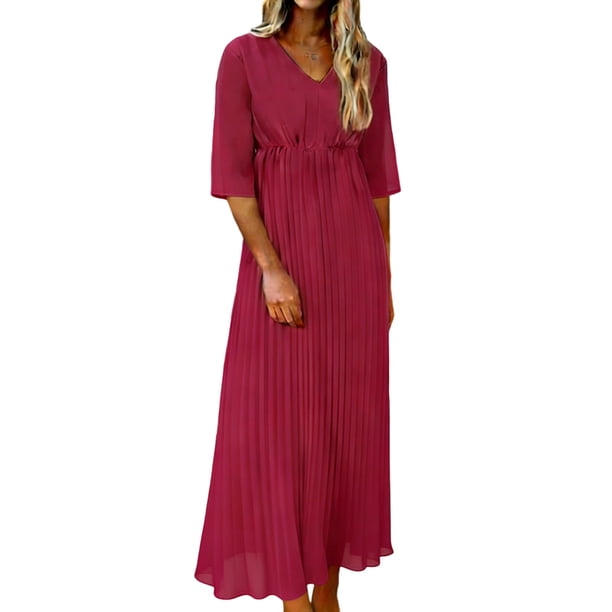 Vestido de Manga de Ruffle Polka Dot de la Mujer de la Gasa de Manga Corta Fluido Casual Verano Mini