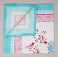 thumbnail image 4 of Vargottam Collection de Luxe Table à Dîner en Lin Décor Serviette en Coton Tissu Imprimé Serviettes Réutilisables Ensemble de 4, 20 Pouces X 20 Pouces - Oiseau & Floral, 4 of 6