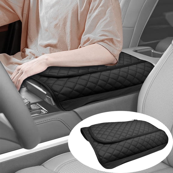 Car Center Console PU Leather Armrest Cover Pad Trim For Toyota Tundra 2022-2025