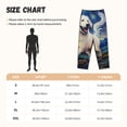 thumbnail image 4 of Lsque Vintage Starry Sky Puppy Print Women's Pajama Pants, Lounge Pant - Comfortable Home Wear,Elastic Waistband, Stylish Design-XX-Large, 4 of 9