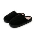 thumbnail image 2 of Gvdentm Slipper Women Memory Foam Cozy Warm Bedroom Shoes Outdoors Furry Slip on Slippers Slippers for Women Memory Foam(Black,8), 2 of 8