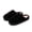 Black, variant on Women's Fuzzy Slip on Slippers Memory Foam Plush House Shoes Comfy Indoor Outdoor Bedroom Slides White 8