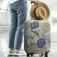 thumbnail image 3 of Washable Luggage Cover Elastic Travel Suitcase Cover Anti-Scratch Suitcase Cover Fits 22-24in Luggage Cover, 3 of 6