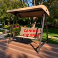 thumbnail image 4 of APEX GARDEN Replacement SEAT CUSHION for Model #GCS00250B-YD Cunningham 3-Seater Patio Swing (Tan), 4 of 5