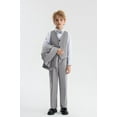 thumbnail image 3 of LOLANTA Kids Tuxedo Suits for Boys Ring Bearer Outfit 5 Piece Set Dress Clothes Formal Wear, 3 of 7