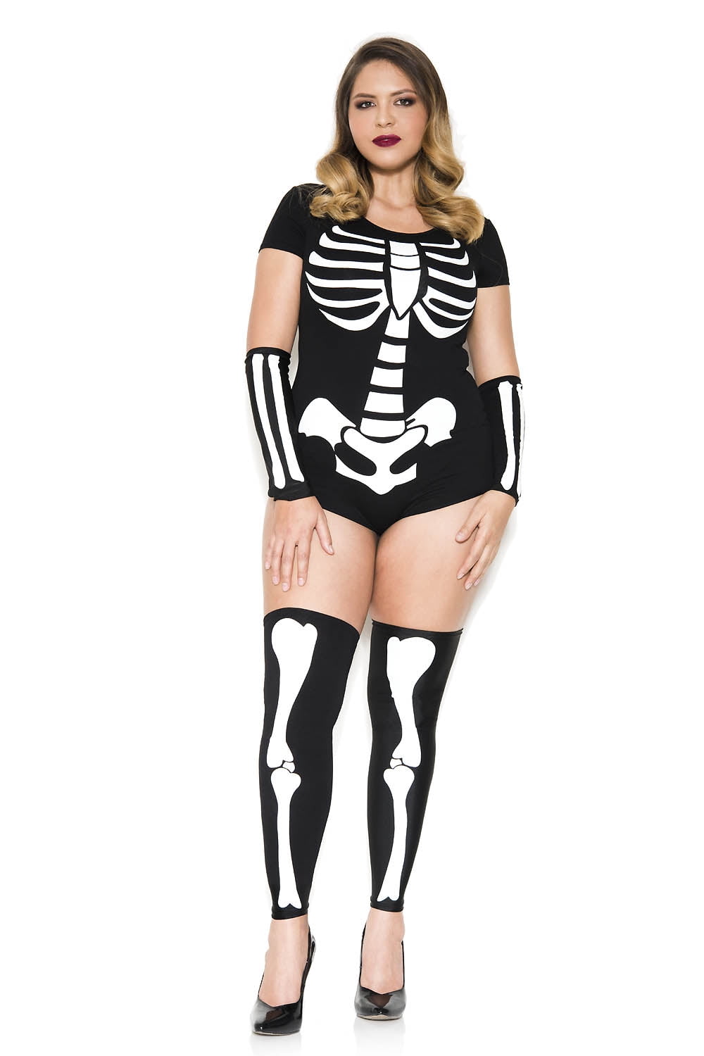 Den sandsynlige Autonomi Sikker Plus Size Sultry Skeleton Costume 71005Q-1X/2X - Walmart.com