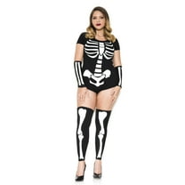 Plus Size Sultry Skeleton Costume 71005Q-1X/2X