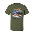 thumbnail image 2 of Wild Bobby, Ford Mustang II Supercoupe 1977 Cars and Trucks Men Graphic Tee, Military Green, 3X-Large, 2 of 6