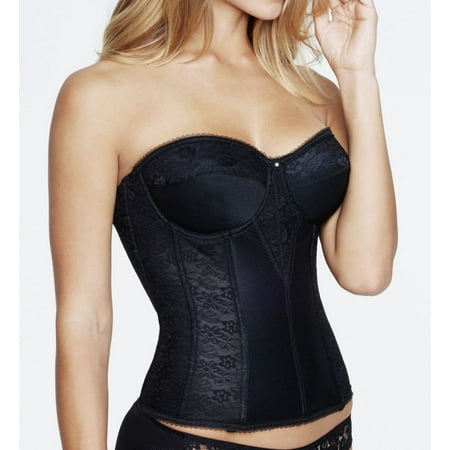 

Women s Dominique 8949 Colette Lace Corset Bridal Longline Bra (Black 48A)