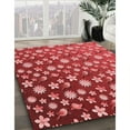 thumbnail image 2 of Ahgly Company Indoor Round Patterned Love Red Area Rugs, 6' Round, 2 of 6