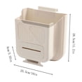 thumbnail image 3 of Kitchen Garbage Can,Kitchen Garbage Cans Home Folding Garbage Can Wall Mounted Non Perforated Garbage Can Large Kitchen Garbage Can High Appearance Hanging Garbage Can, 3 of 9