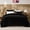 Black, variant on Faux Comforter Set - White Fluffy Comforter Size, Big Faux Bedding Comforter Sets, Warm Cozy Fuzzy Bed Set 3 count, 1 Comforter and 2 Pillowcases