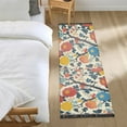 thumbnail image 3 of Yayeee Runner Rug for Bedroom 2'x6' Machine Washable Hallway Non Slip Mat, Vibrant Japanese Flowers, 3 of 8