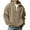 Khaki, variant on Mens Hoodies Pullover Casaul Long Sleeve Drawstring Waffle Knit Hooded Sweatshirt with Pocket For Everyday Wear And Outdoor Activities