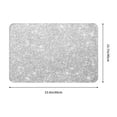 thumbnail image 3 of Daiia Silver Glitter Front Door Mat, Heavy Duty Durable Welcome Mat for Outdoor Indoor, Dirt Trapper Waterproof Super Absorbent Door Mat, 16" x 24", 3 of 9