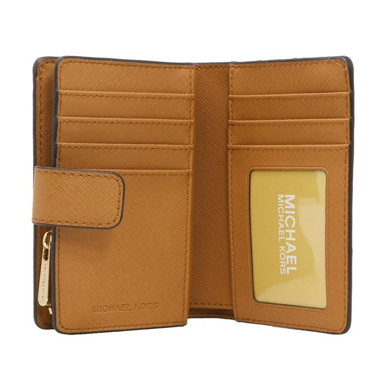 Jet set travel pvc signature bifold zip coin wallet clearance clutch
