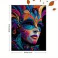 thumbnail image 3 of UXIEQU Masquerade Face Diamond Canvas Wall Art 15.75x11.81 Inches, 3 of 8