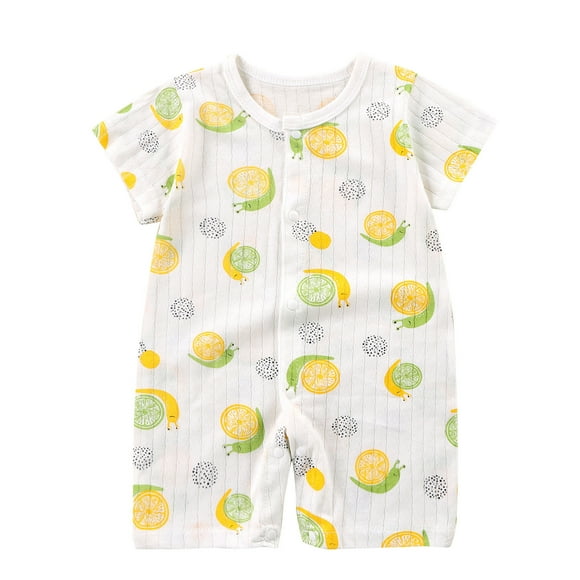 Virmaxy Toddler Boys Girls Cute Striped Graphic Pajamas Overalls Baby Spring New Onesie Newborn Crawling Clothes Sleeveless Thin Ha Clothes Bag Fart Clothes White-C